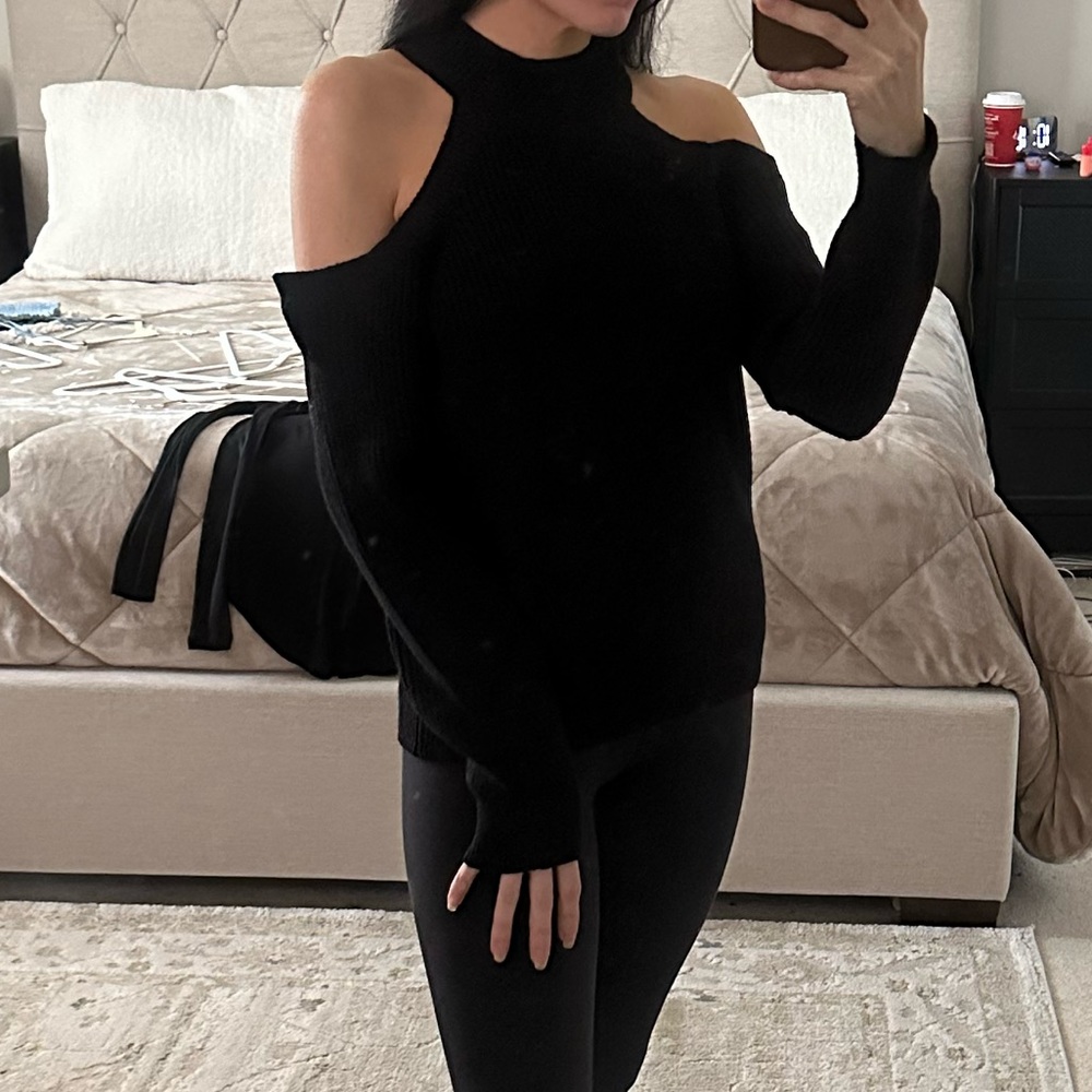 ASTR The Label Open Shoulder Knit Sweater - New!